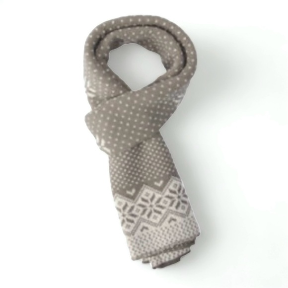Knit Winter Scarf Simplicity Wide Long Wrap Reversible Unisex Taupe - Picture 3 of 7